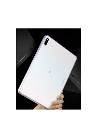 Matepad 10.4 Kılıf Tablet Süper Silikon Kapak Şeffaf Siyah