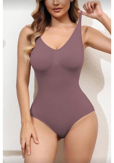Fit Women Zıbın Korse 2 Beden Alt Tarafı Çıtçıtlı Seamless 9051 Gül Kurusu