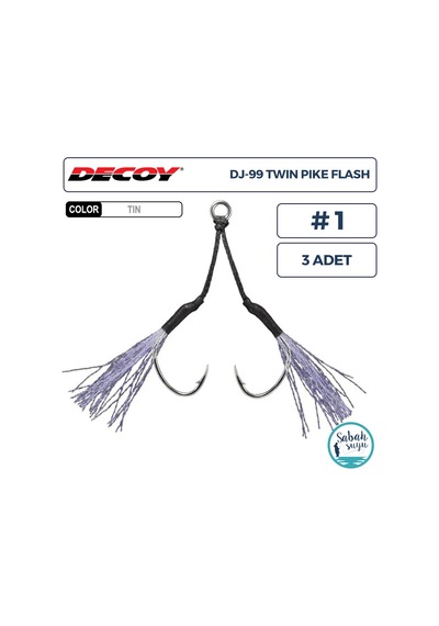 Decoy Dj-99uv Twin Pike Flash Tüylü Çiftli Asist İğnesi 1 3 Adet