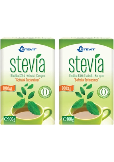 Stevit Stevia & Hindiba Kökü Ekstraktı 100 Gr X 2 Adet