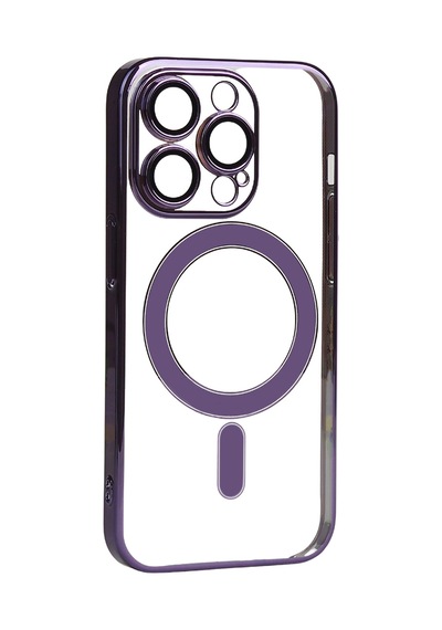 Zore Apple Uyumlu iPhone 14 Pro Max  Kamera Korumalı Magsafe Sert Pc Porto Kılıf-derin M Derin Mor
