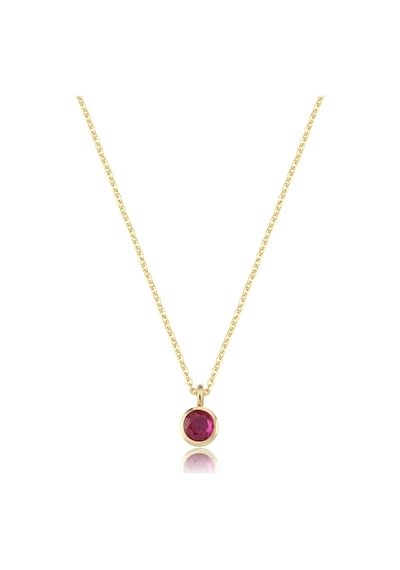 Yengeç Burcu Ruby Kolye Sarı