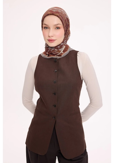 Silk Home Dört Mevsim Antik Motif Viskon Velora Eşarp 6419 Soğan Kabuğu-ekru