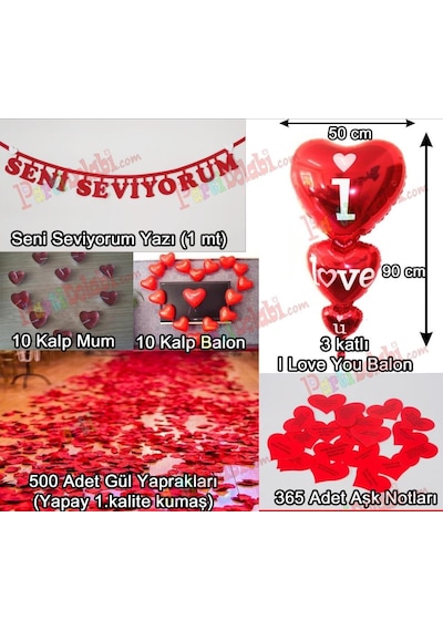 Evlilik Yıl Dönümü Sürpriz Süsleme Hediyesi Romantik Yıldönümü