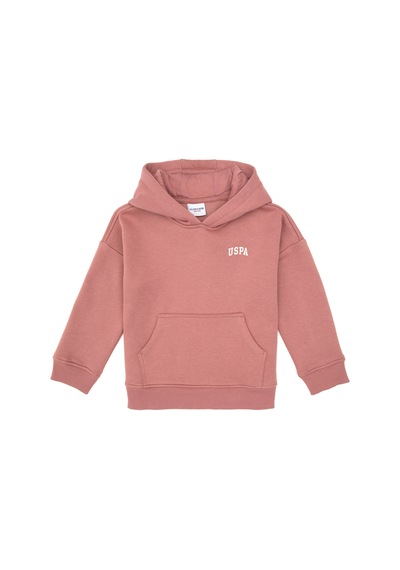 U.S. Polo Assn. Kız Çocuk Orkide Kapüşonlu Şardonlu Basic Sweatshirt 50314304-VR221