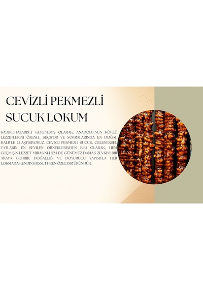 Kadirlihazarbey Cevizli Sucuk 500 Gr