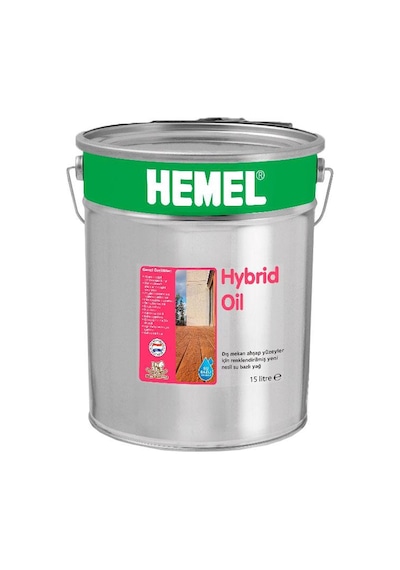 Hemel Hybrid Teak Oil - Su Bazlı Şeffaf Teak Yağı 15 Lt