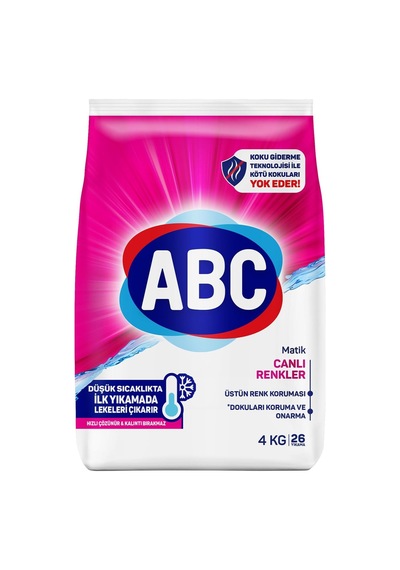 Abc Toz Deterjan Canlı Renkliler 4 Kg