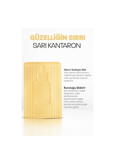 Uraw Leke Karşıtı ve Ton Eşitleyici Sarı Kantaron Sabunu 100 G