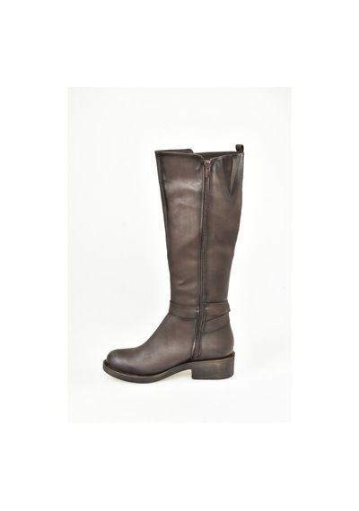 Fox Shoes Kahverengi Kısa Topuklu Günlük Kadın Çizme G674240109 Kahverengi
