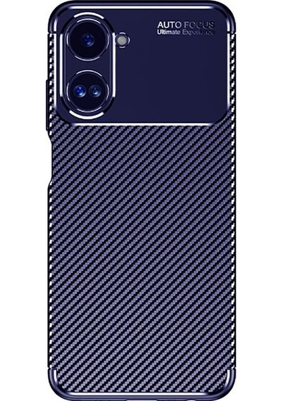 Realme Uyumlu 10 4g Kılıf Zore Karbon Görünümlü Negro Silikon Kapak
