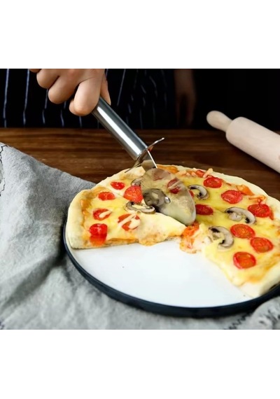 Mybru Paslanmaz Çelik Pizza Ve Hamur Kesici Büyük Boy