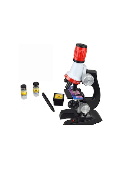 Yenitech Eğitici Microskop Kiti Zoom Led Işıklı 100x 400x 1200x