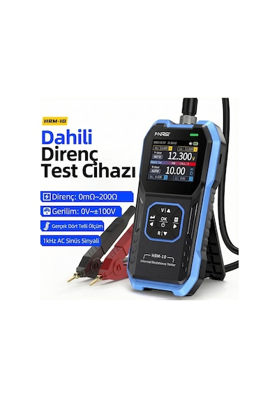 Hrm-10 Akü Voltajı Dahili Direnç Test Cihazı