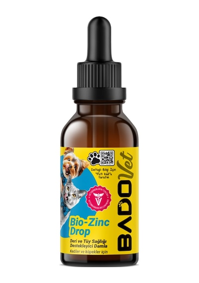 Bado Bio-zinc Drop Kedi Ve Köpekler İçin Deri Ve Tüy  Damla 50 Ml
