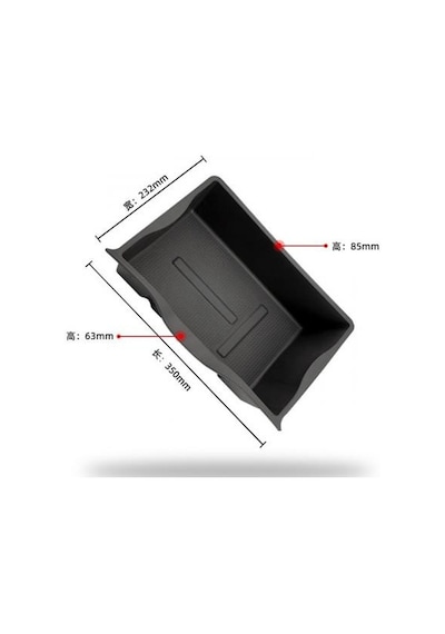 Polham Tesla Model Y İçin 35x23cm Koltuk Altı Saklama Kutusu, Şişe, Şemsiye, Ayakkabı İçin Organizer