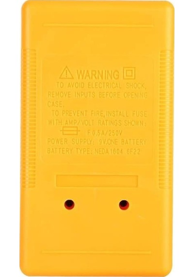 Dt-832 Dijital Multimetre Ölçü Aleti Dc/ac Ses İkazlı 125 70 Mm