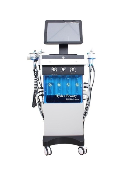 Hemels Profesyonel Hydrafacial 14 Multifonksiyon 8 Başlıklı Cilt Bakım Cihazı