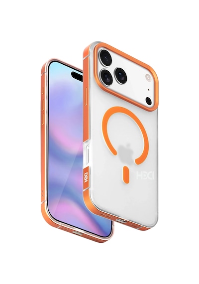 Apple Uyumlu iPhone 17 Pro Hbc-394 Himalayas Magsafe Kapak - Turuncu