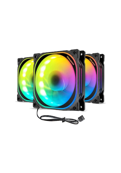 Coolmoon Xuanyue Rgb 12Cm Kasa Fanı 4Pin Pwm Işıklı Kablo50Cm