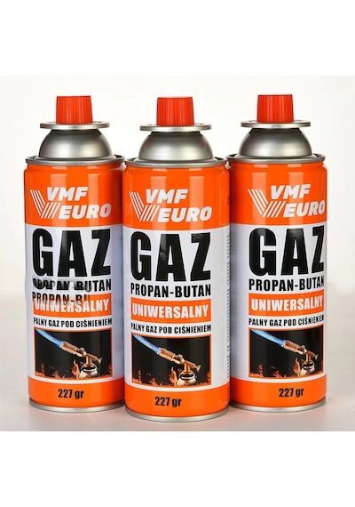 Remtas Vmf Eurogaz Kamp Ocak Gazı Valfli Kartuş 227gr - 3 Adet Çok Renkli