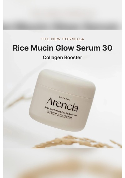 Arencia Rice Mucin Glow 30 Nemlendirici Gece Maskesi Serumu 50gr