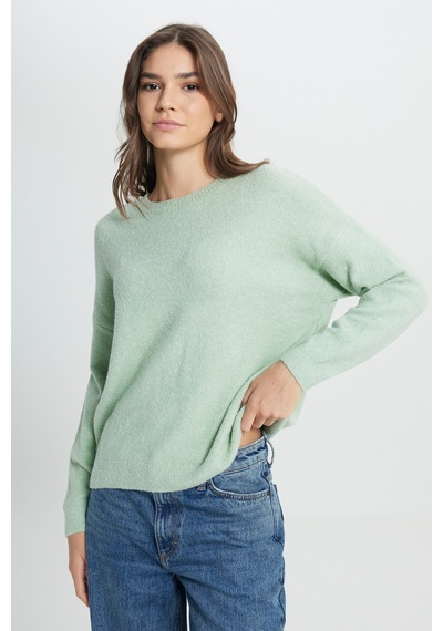 Wrangler Regular Fit Normal Kesim Mint Yeşili Triko Kazak W242710303 Mint