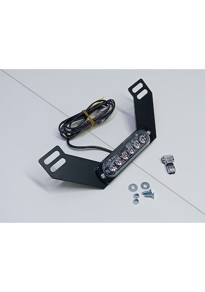 Mikron Devre M6 - Plakalık Altı 18 Modlu Led Lamba Metal Braketli Kolay Bağlantı Konnektörlü F1 Stop Çakar Seçenekler