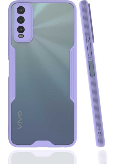 Vivo Y11S Kılıf Zore Parfe Kenarları Pastel Renk Silikon Kılıf