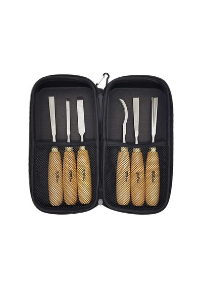 Rox Wood Oyma Seti Neopren Çantalı 6 Parça