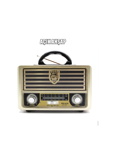Meier M-113Bt Nostaljik Usb-Tfcard-Bluetooth Destekli Fm Radyo