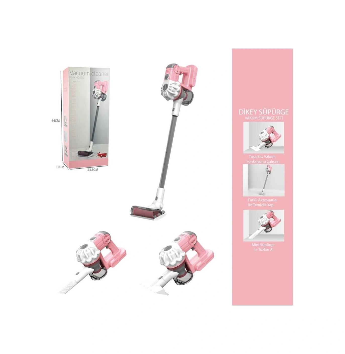 Ls8807c -dikey Elektrik Süpürgesi Pembe 3 İn1 Kapalı Kutu