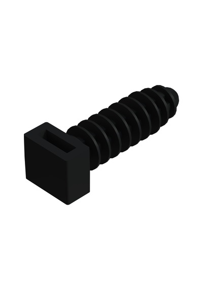 Cateksss Klips Dübel 8 Mm Siyah - 45 Li Paket