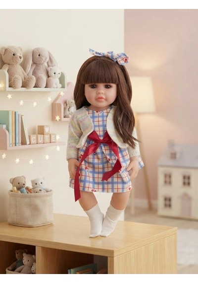 Emzikli Sevimli %100 Et Bebek - 50 Cm Konuşan Gerçekçi Oyun Arkadaşı İnteraktif Eğitici Oyuncak 26660966