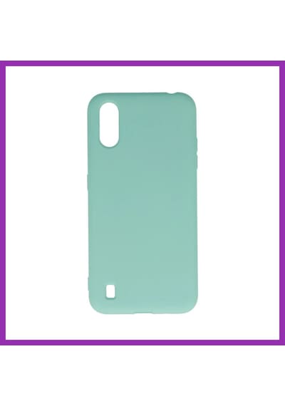 Bezos Samsung Galaxy A01 Kılıf Nano İçi Kadife Silikon - Turkuaz Bty