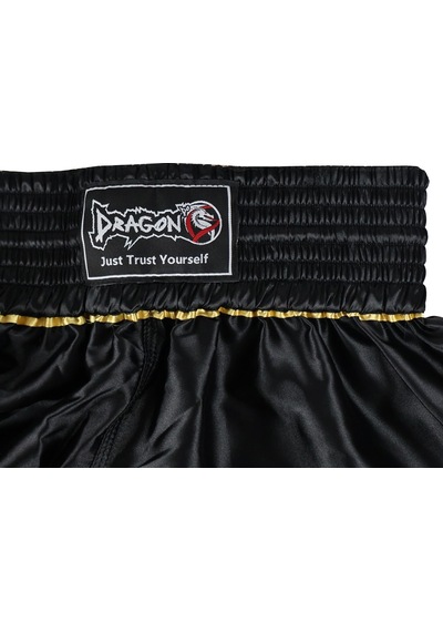 Dragondo Mt3033 Muaythai Şortu Siyah Kick Boks Şortu Siyah