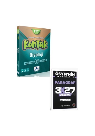 2027 Paraf 2027 Tyt Biyoloji Kontak Konu Takip Denemeleri+ Evp Akademi Paragraf