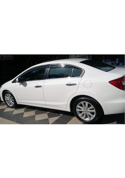 Honda Civic Fb7 Cam Rüzgarlığı Krom Çıtalı 2012 Sunplex