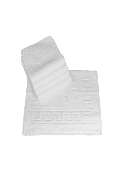 5 Li Otel Ayak Havlusu Bukle Ayak İzli 50x70 Cm Beyaz 20/2 Ring 250 Gr Beyaz