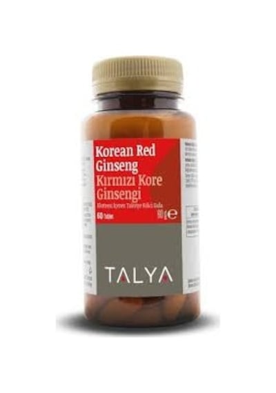 Talya  Korean Red Ginseng Kırmızı Kore Ginsengi Eki İçeren Takviye Edici Gıda 60 Tablet