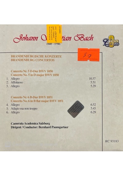 J.s. Bach Concerto No.5 Cd