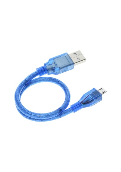 Alkatronik-30Cm Micro Usb Kablo Mavi 480 Mbps Usb 2.0 Hot Swap