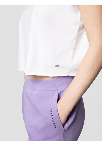 LOFT Crop Kadın Tshirt K.kol Lf2031528 Q1.v1 Beyaz