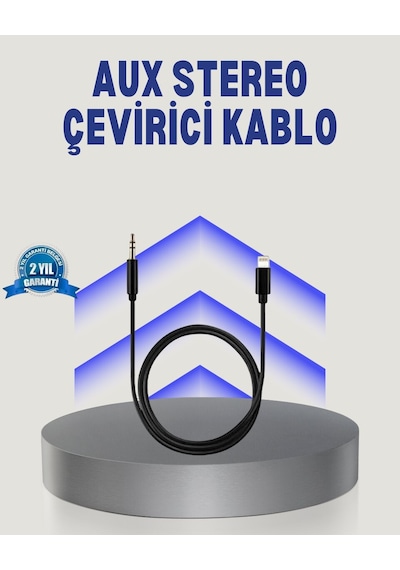 Apple iPhone Uyumlu Lightning 3.5mm Aux Çevirici Kablo Jh-023 Stereo Ses Aktarıcı 12520451