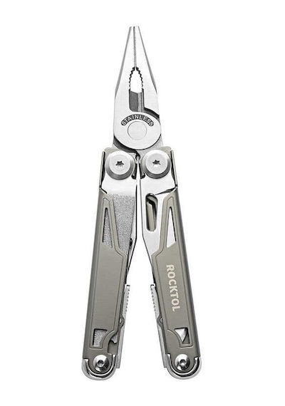 Rocktol Kamp 19 Fonksiyonlu Multitool Pense Kılıflı Gri