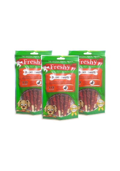 Freshy Ducky Twists - Aylık Set - Üçlü Paket - Ördek Eti Kaplı