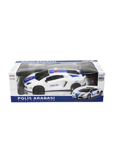 Toysan Uzaktan Kumandalı Usb Şarjlı Işıklı Polis Arabası 1 12