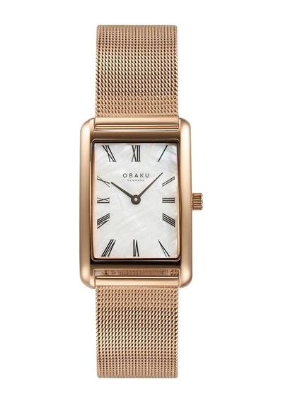 Obaku Denmark V311lxvwmv Quartz Altın Rengi Hasır Kordon 24 Mm Kadın Kol Saati Altın