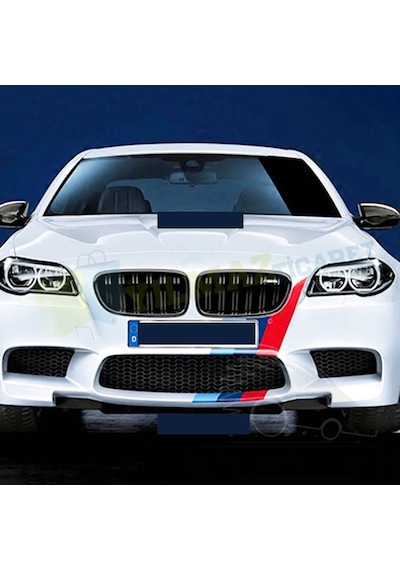 Bmw M Kaput Tampon Şerit Oto Sticker Yapıştırma Etiket Çıkartma