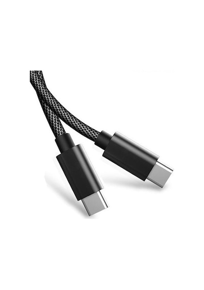 Adaman 100 Cm 1mt 3.0 Hızlı Şarj Ve Data Kablosu Type-c To Type- C Süper Hızlı Quick Şarj Kablosu - Beyaz
